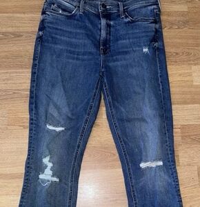 Mother Denim Ankle Fray Jeans